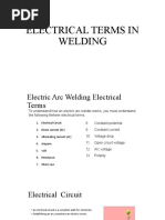 Electrical Terms in Welding