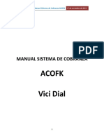 Manual Sistema de Cobranzas Vici Dial ACOFK