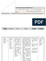 Planificación Por Unidad Cognitivo Funcional Comunicación, Lectura y Escritura Instrumental