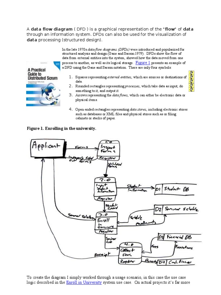 A Data Flow Diagram | PDF | Scientific Modeling | Information ...