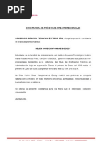 CONSTANCIA DE TRABAJO