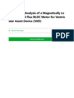 Design and Analysis of a Magnetically Levitated Axial Flux BLDC Motor for Ventricular Assist Device (VAD)
