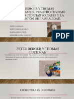 Peter Berger y Thomas Luckman El Constructivismo en