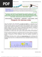 maquete do sistema solar