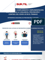 Verificación Del Cumplimiento e Implementación Del Plan para La Vigilancia, Prevención y Control Del Covid19 en El Trabajo