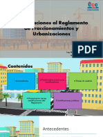 Modificaciones Al Reglamento de Fraccionamientos y Urbanizaciones - CCC