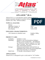 Atlasol 20-A: Typical Analysis