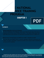 The National Service Training Program: Click To Edit Master Title Style