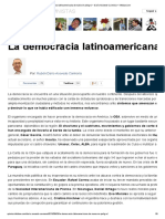 La Democracia Latinoamericana de Nuevo en Peligro Darío Acevedo Carmona Infobae