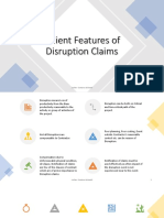 Salient Features of Disruption Claim