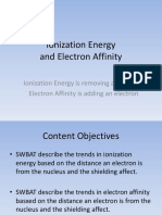 5.3 Electron Affinity and Ionization Energies