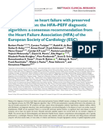 HFA proposes new algorithm for diagnosing HFpEF