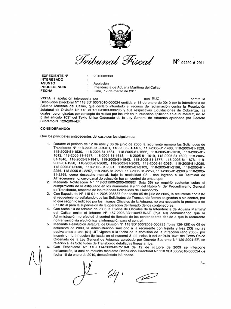 Resolución Del Tribunal Fiscal | PDF