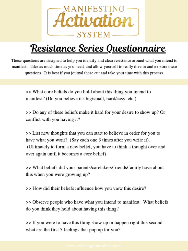 Resistance Series PDF Psychological Concepts Psychology