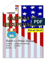 GENSER JULCA SANCHEZ - CARPETA DE RECUPERACION INGLÉS PRE-A1 - 1°y 2°