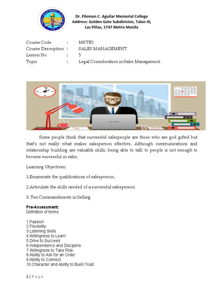 Essential Qualities of Successful Salespeople | PDF | Sales | Cognition