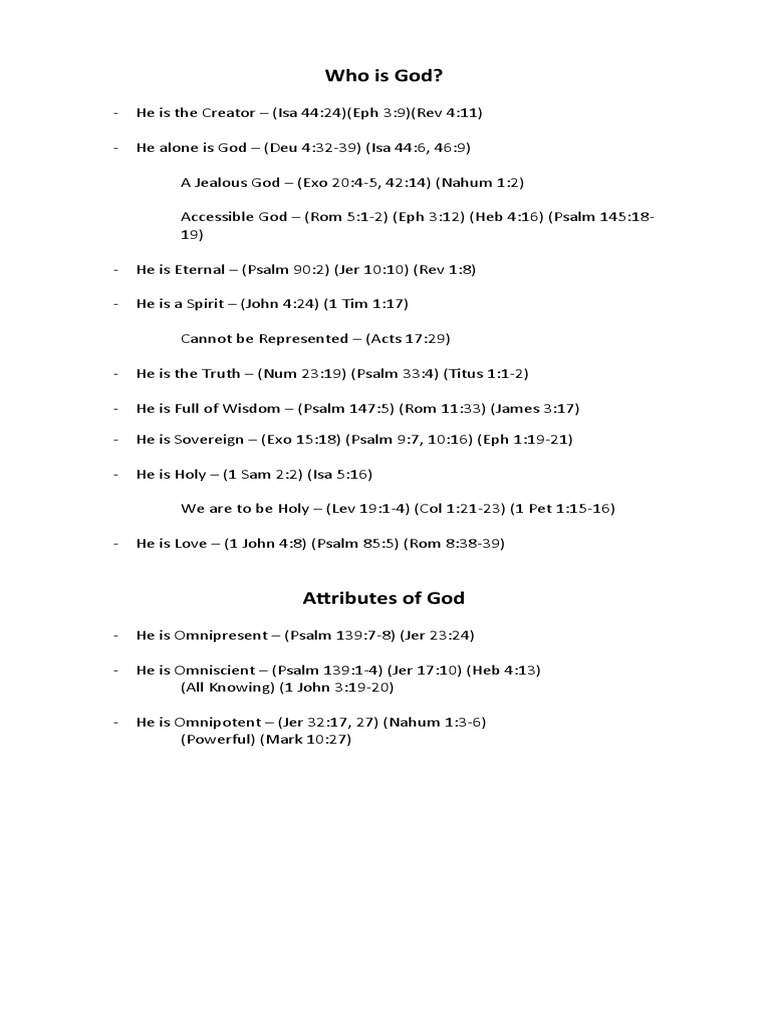 Who Is God | PDF