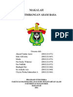 Makalah Kelompok 4 - Kesetimbangan Asam Dan Basa