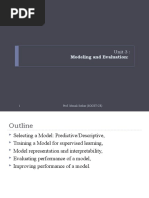 Unit 3 Modelling and Evaluation