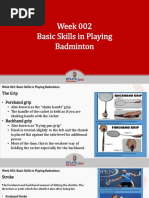 W2-Presentation-Basic Skills in Playing Badminton