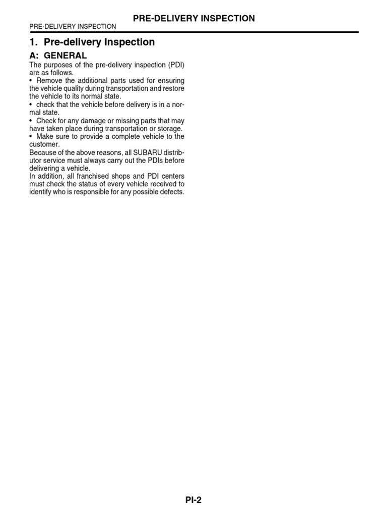 Pre-Delivery Inspection | PDF | Leak | Hvac