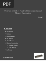 Overview of MCS-51 Family of Microcontrollers and Memory Organization