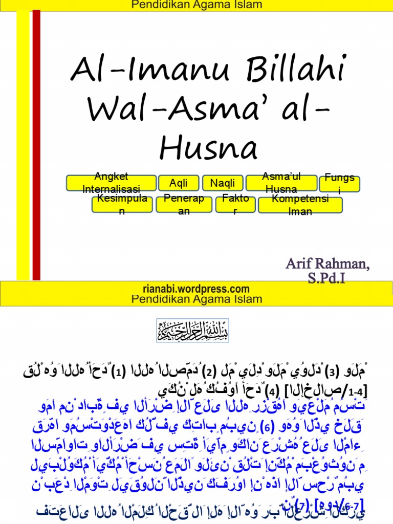 Pemahaman Al-Iman dalam Islam | PDF | Ilmu Sosial