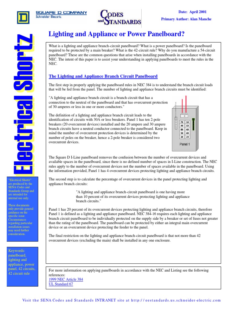 NEC Panelboard Rules Explained | PDF | Electrical Equipment | Electricity