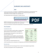 Measurement and Uncertainty Lecture Notes For 11th Grade Ib Students