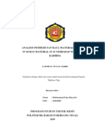 Analisis Pembubutan Pada Material St37, St60, Dan Material St41 Terhadap Mata Pahat Karbida-Unlocked