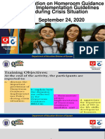 Homeroom Guidance Presentation September 24 2020