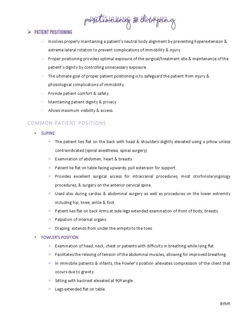 Positioning&Draping PDF Anatomical Terms Of Motion Anatomy