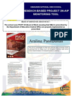 Araling Panlipunan: Reseach-Based Project 2N-Aip Monitoring Tool