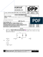 JEE (ADVANCED) 2018 Physics DPP No. 4 MCQs