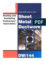 Specification For Sheet Metal Ductwork DW 144