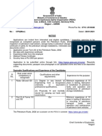 EOI for Competent Persons Under Petroleum Rules 2002