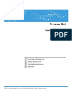 Browser Unit: Operating Instructions