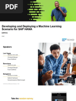 Developing and Deploying A Machine Learning Scenario For SAP HANA