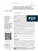 Arti Ficial Neural Network (ANN) Approach To Predict An Optimized pH-Dependent Mesalamine Matrix Tablet
