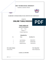 Online Table Booking: Under Subject of