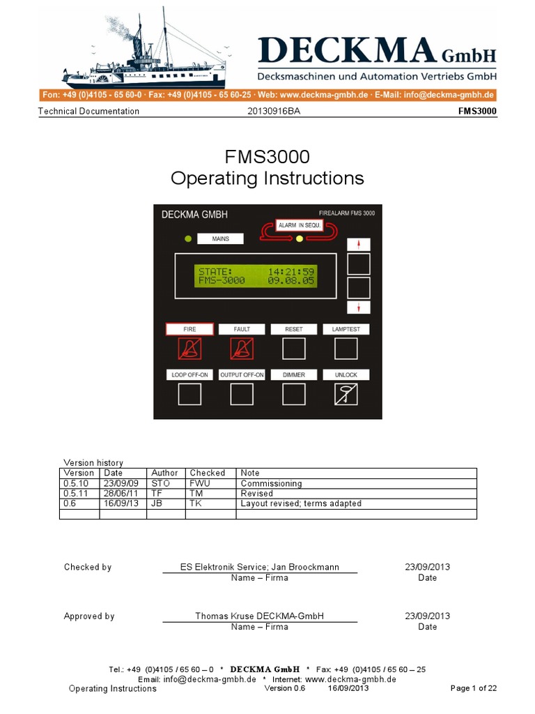 FMS3000 Operating Instructions PDF Frequency Modulation Detector (Radio)