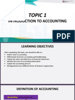 Introduction to Accounting - Define Accounting, Financial Statements, and Forms of Business