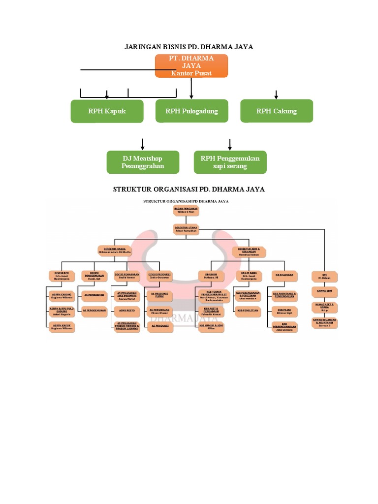 Struktur Bisnis PD Dharma Jaya | PDF