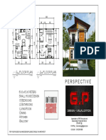 GP Design Floor Plan 6x6 Meters 2 Storey House