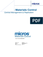 MICROS Materials Control: Central Management & Replication