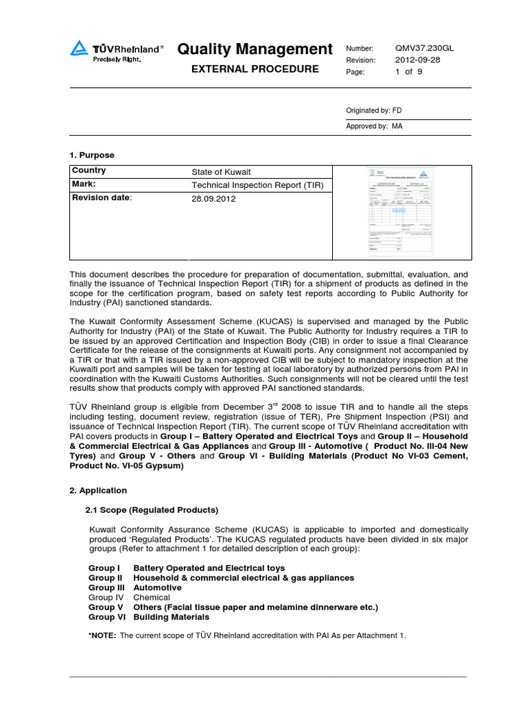 Kuwait Procedure PDF Ac Power Plugs And Sockets Mains Electricity