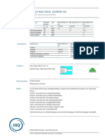 Product Data Sheet. Synthetic Air.: Specifications