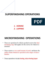 Microfinishing Machines and Operations
