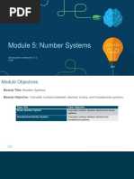 Module 5: Number Systems: Introduction To Networks v7.0 (ITN)