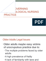 Laws Governing Gerontological Nursing Practice